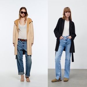 2 faux suede jackets